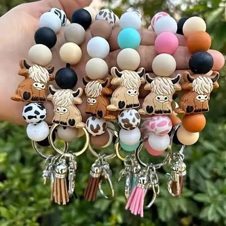 Beaded keychains/wristlets
